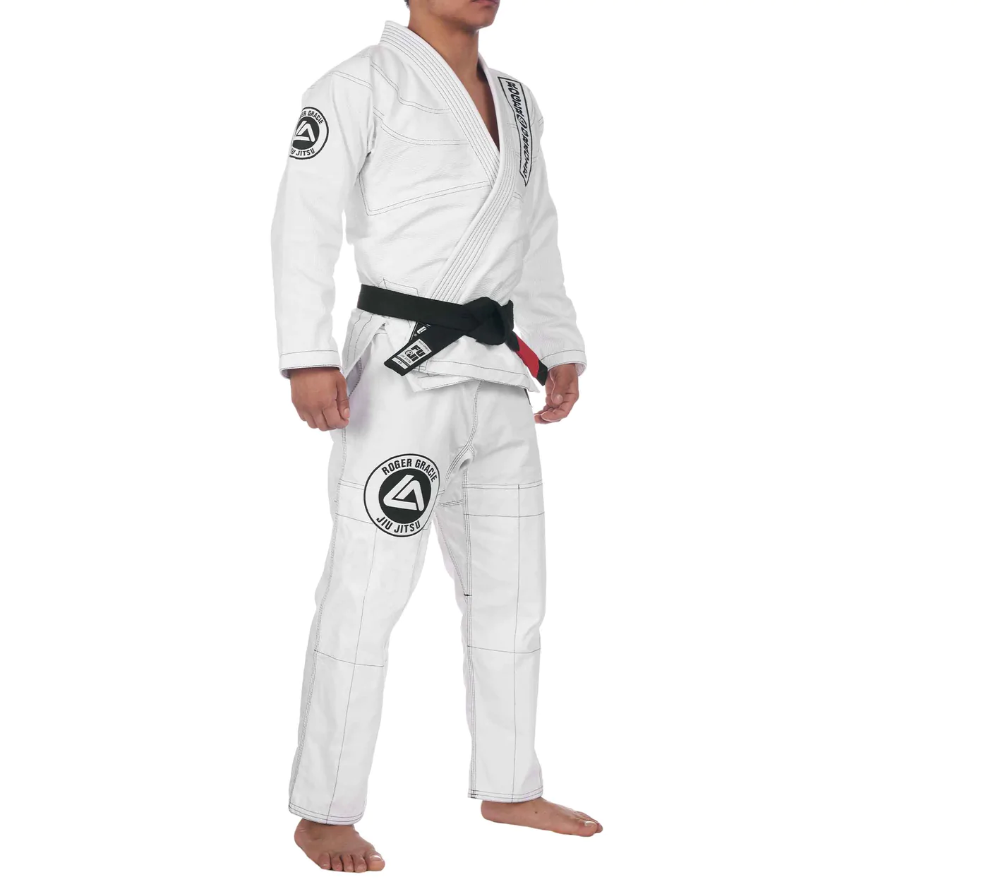 Side view of a Roger Gracie competition cut Gi