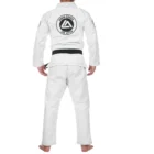 Rear view of a Roger Gracie competition cut Gi
