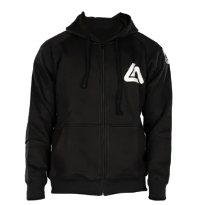 Front view of Roger Gracie Jiu Jitsu hoody in Black