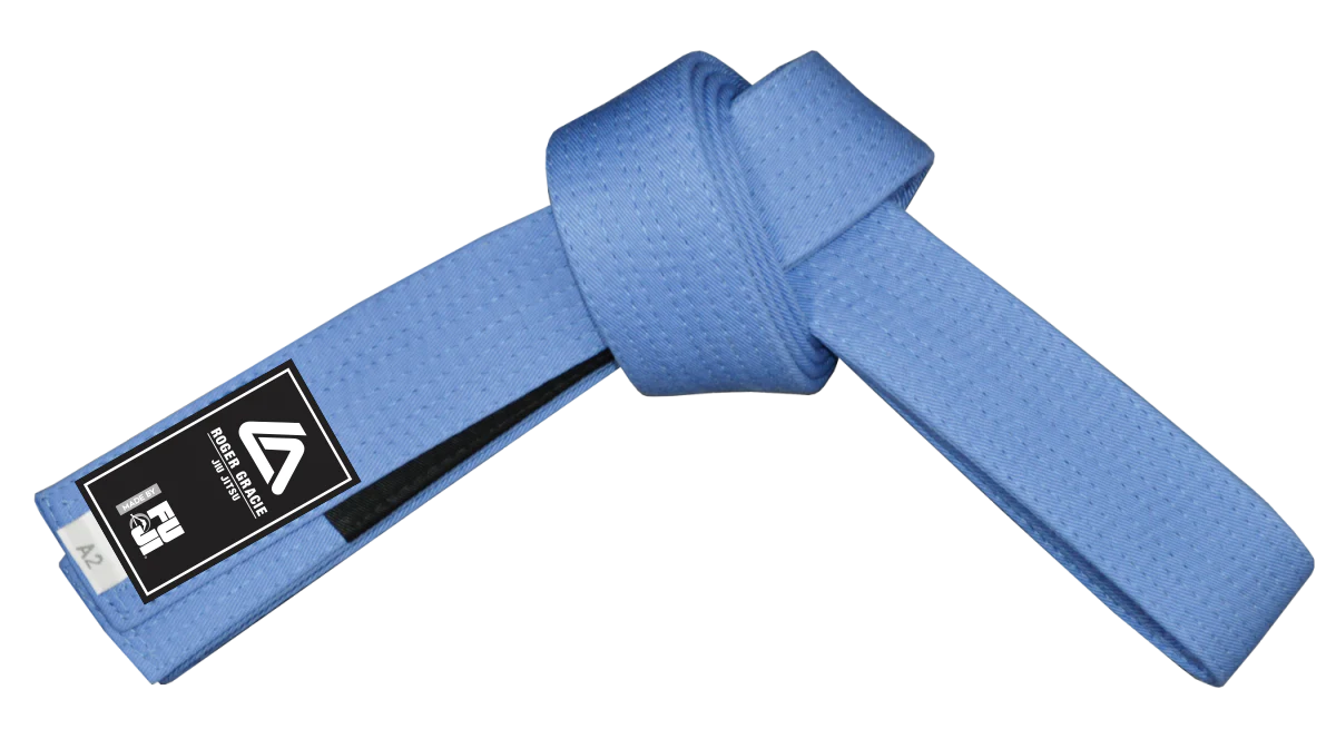 image of a Roger Gracie blue belt