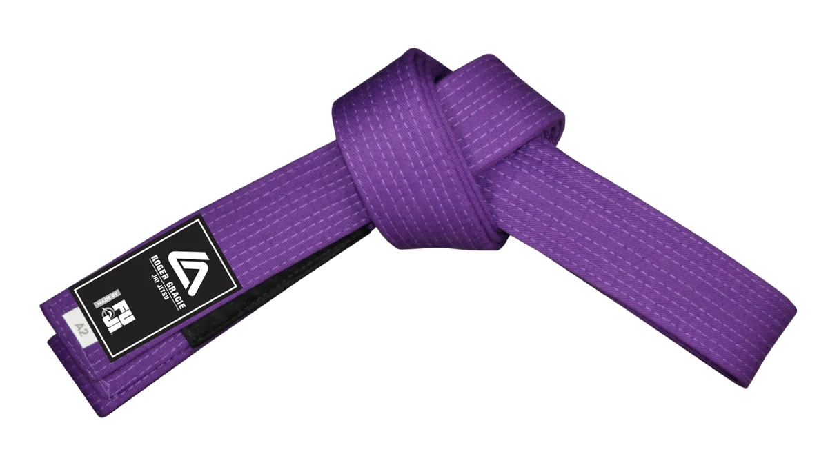 image of a Roger Gracie purple belt