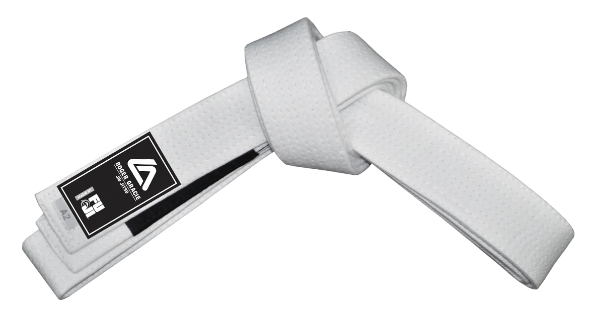 image of a Roger Gracie white belt