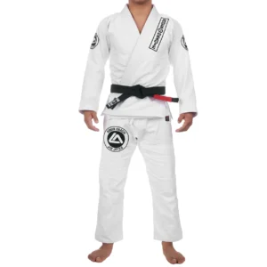 Front view of a Roger Gracie Gi for kids