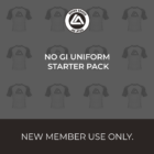 front logo of a no gi uniform starter pack