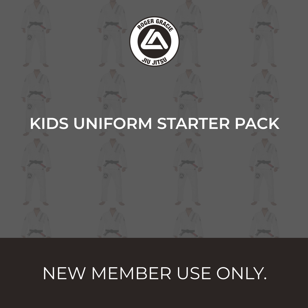 front logo of a kids uniform starter pack
